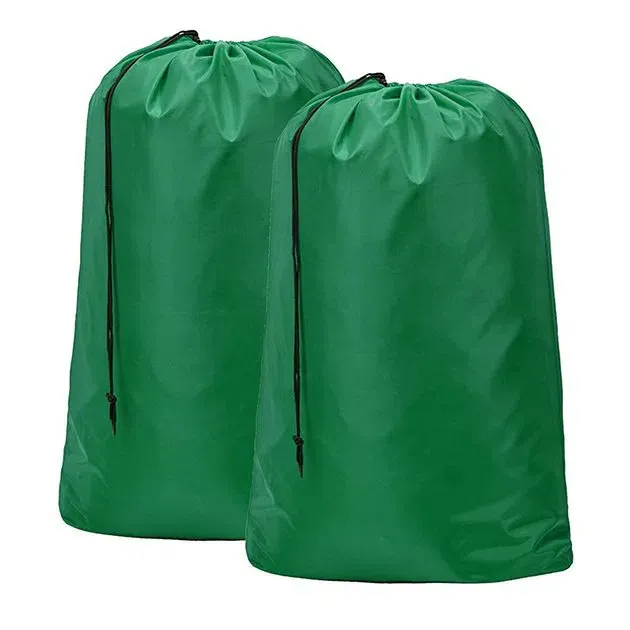 2 প্যাক নাইলন লন্ড্রি ব্যাগ
