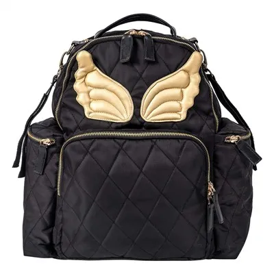 টুইল ক্যাম্পাস কালো ব্যাকপ্যাক